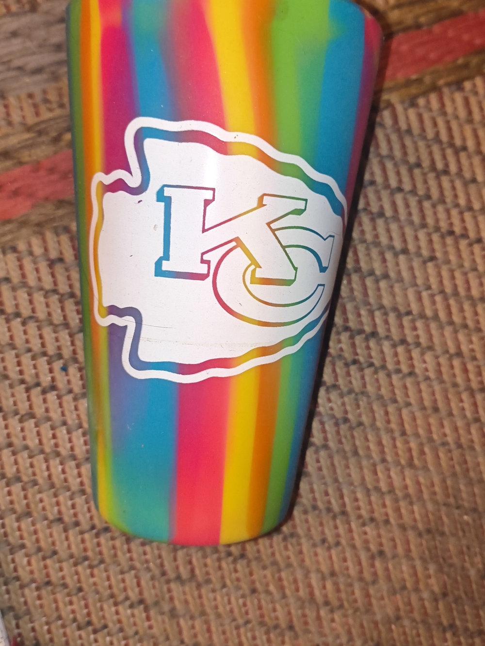 Rainbow Stripe Party Tumbler - Multicolor